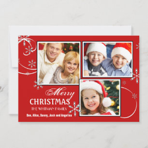Cartão De Festividades Elegant Crystals Holiday Photo Card