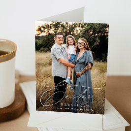 Cartão De Festividades Elegant Easter Blessings Photo