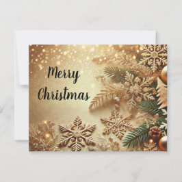 Cartão De Festividades Elegant Gold Sparkle Christmas Background Horizont