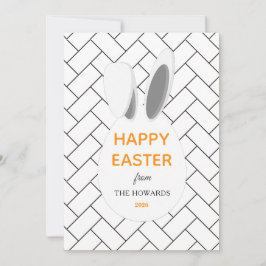 Cartão De Festividades Elegant Modern Patterns Happy Easter Photo
