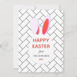 Cartão De Festividades Elegant Modern Patterns Happy Easter Photo