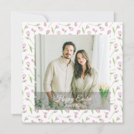 Cartão De Festividades Elegant Personalized Photo Happy Easter