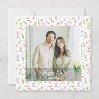 Cartão De Festividades Elegant Personalized Photo Happy Easter