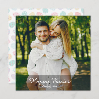 Cartão De Festividades Elegant Personalized Photo Happy Easter