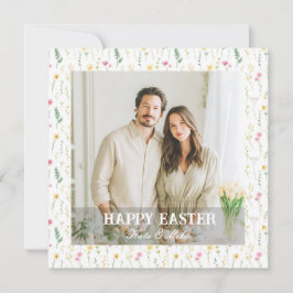 Cartão De Festividades Elegant Personalized Photo Happy Easter
