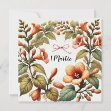 Elegante 1 Março Floral Saudação Mensagem Personal