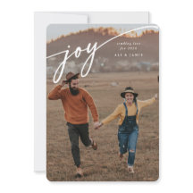 Elegante 'Alegria' Foto Plana de Ano Novo com Letr