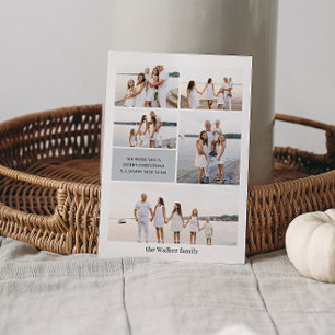 Cartão De Festividades Elegante de Foto Moderno e Neutro de CINZA Claro 5