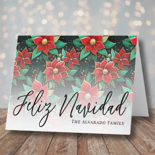 Cartão De Festividades Elegante Feliz Navidad Natal