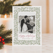 Elegante Fotografia de Natal com Botânica Verde