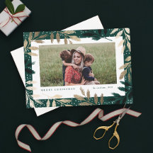 Elegante Gold Foil Branches 3 Foto Natal