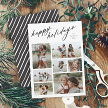 Elegante Happy Holidays Script Typografia 7 Foto
