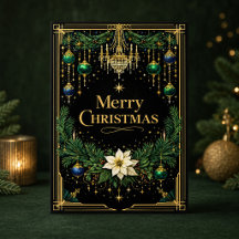 Elegante Lustre Art Déco de Natal