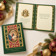Elegante Mãe Bendita Católica e Jesus