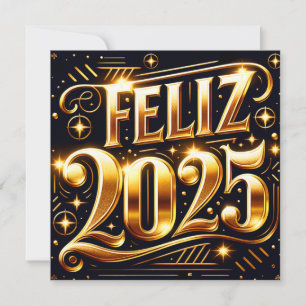 Cartão De Festividades Elegante Mufely Año Nuevo 2025