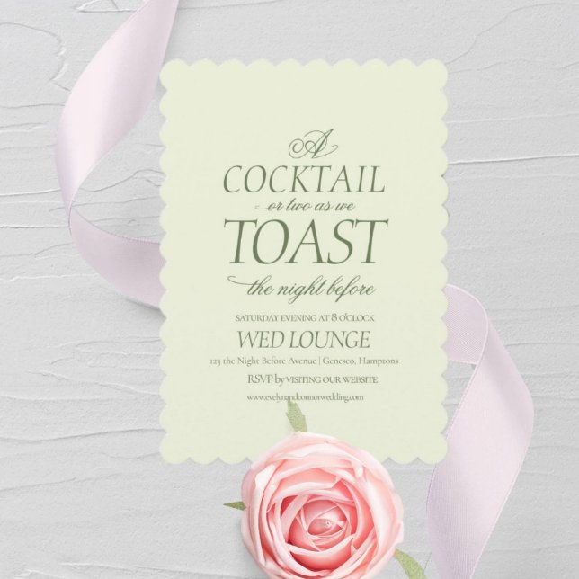 Cartão De Festividades Elegante Na Noite Antes Do Casamento De Rococó (Criador carregado)