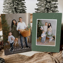 Elegante Natal Caligrafia Sage 2 Foto