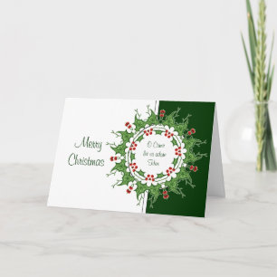Cartão De Festividades Elegante Natal O Venha Deixe-nos adorá-lo