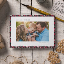 Elegante Natal Rústico Vermelho e Preto Foto