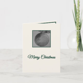 Cartão De Festividades Elegante Ornamentação de Aquarela Evergreen Natal