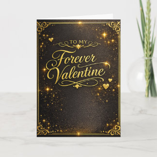 Cartão De Festividades Elegante Ouro Valen