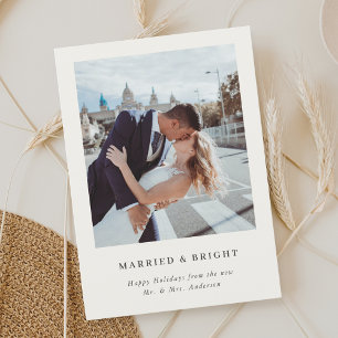 Cartão De Festividades Elegante Pinheiro de Natal Casado e Brilhante Foto