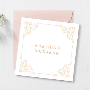 Cartão De Festividades Elegante Quadro Antigo Vintage Dourado Ramadan Mub
