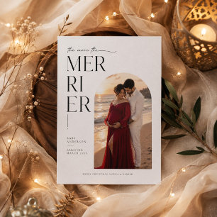 Cartão De Festividades Elegante Quanto Mais Melhor Natal Gravidez