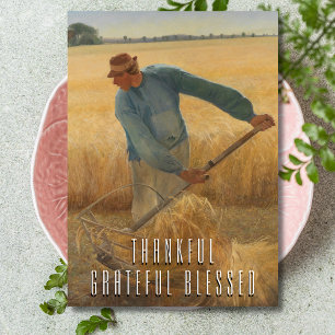 Cartão De Festividades Elegante Russo Agradável Colheita Abençoada