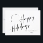 Cartão De Festividades Elegante saudação minimalista de Natal<br><div class="desc">Pode entrar em contato comigo se precisar de ajuda ou de um novo item. Eu respondo em breve.</div>