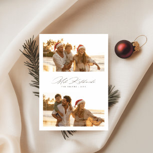 Cartão De Festividades Elegante Script Mele Kalikimaka Praia 2 Foto