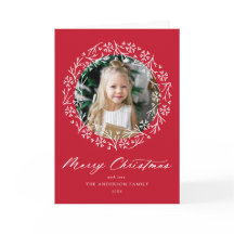 Elegante Snowflake Wreath Red 2 Foto