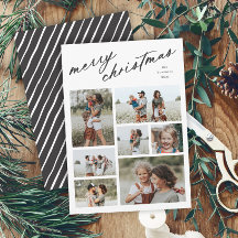 Elegante tipografia de Natal Script Merry Christma