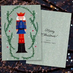 Cartão De Festividades Elegante Tradicional Feliz Natal Soldado de Chocol