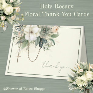 Cartão De Festividades Elegante Virgem Maria Religiosa Católica Floral