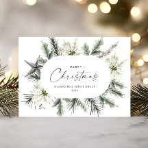 Elegante White Poinsettia Corporação de Natal