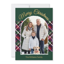Elegante Xadrez Tartan em Arco Foto Personalizada 