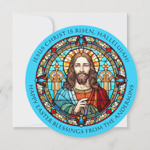 Cartão De Festividades Elegantes Bênçãos Religiosas Cristãs de Páscoa