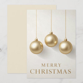 Cartão De Festividades Elegantes Enfeites de Natal Feliz Natal