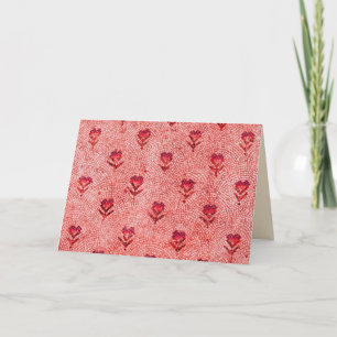 Cartão De Festividades ELEGANTES FLORES DE MOSAICO BIZANTINO SIMPLES Anti