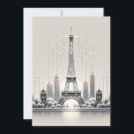 Cartão De Festividades Eleição Parisiense de inverno - Natal na cidade<br><div class="desc">Entra numa terra maravilhosa de inverno parisiense com o nosso cartão de Natal "Elegância de inverno Parisiense". Esta bela carta captura o romance e o encanto de Paris durante a estação festiva. Desde as luzes cintilantes ao longo do Sena até a majestosa Torre Eiffel brilhando com alegria de férias, cada...</div>