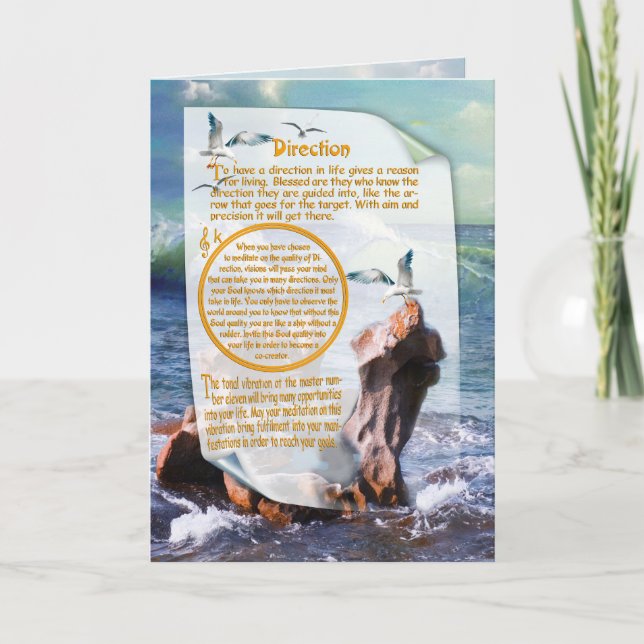 Cartão De Festividades Elemento da placa de água (Frente)