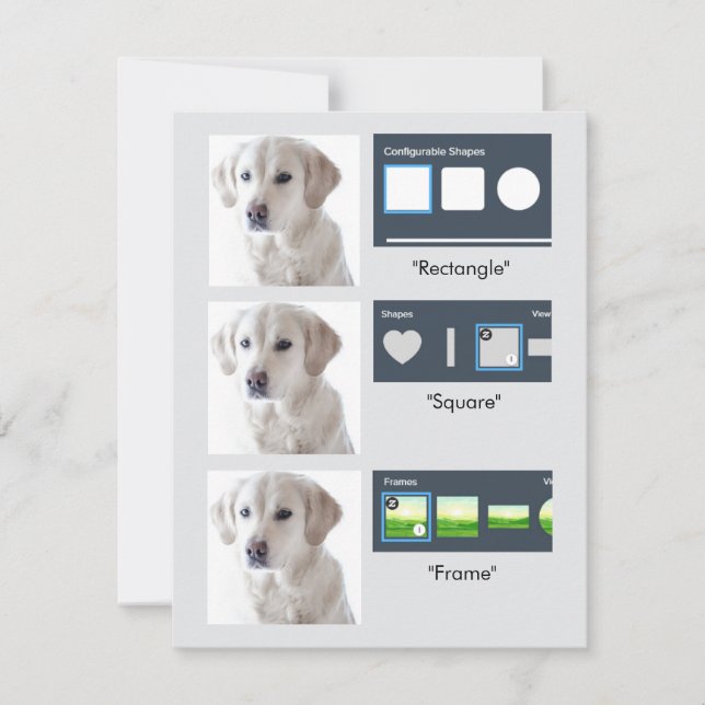 Cartão De Festividades Elements - Frames, Shapes, SVG Masking Test (Frente)