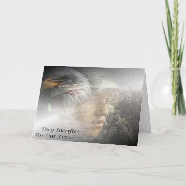 Cartão De Festividades Eles Sacrificam (Frente)