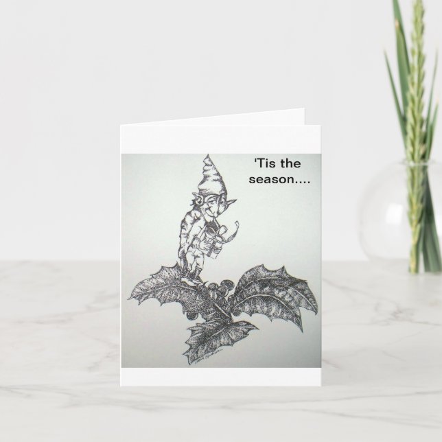 Cartão De Festividades elf, esta é a estação... (Frente)