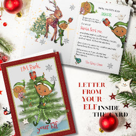 Cartão De Festividades Elf is Back! Personalized Hello form your Elf