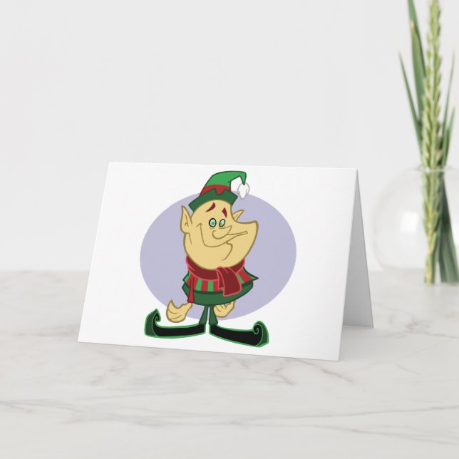 Cartão De Festividades Elf - Merry Christmas Card (Frente)
