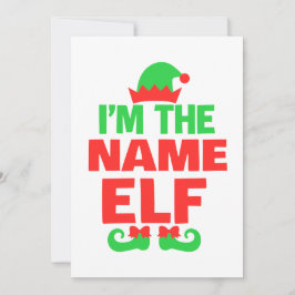 Cartão De Festividades Elfo de Natal Personalizado