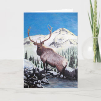 Cartão De Festividades Elk Holiday Card - Customizeable