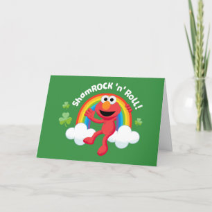 Cartão De Festividades Elmo Shamrock 'n' Roll Rainbow